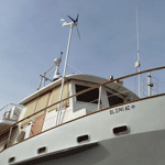 Silentwind Turbine Trawler Installation