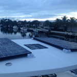 Lagoon Hardtop Bimini Solar Panel Installation